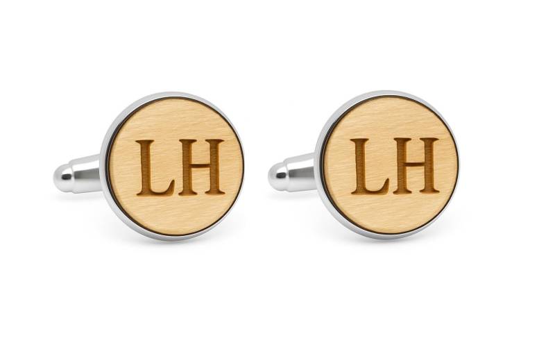 Manschettenknöpfe Aus Holz Mit Initialen, Geschenk Für Männer, Hochzeit Personalisierte Manschettenknöpfe, Bräutigam, Gravur, Bräutigam 9 von PetJos