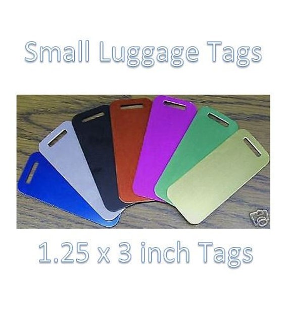Personalisierte Kleine Aluminium Gepäckanhänger | Individuell Gravierte Id-Tags Premium Taschenanhänger Personalisierte Kleine Aluminium Gepäckanhänger | Individuell Gravierte Id-Tags Premium Taschenanhänger von PetTagsPro