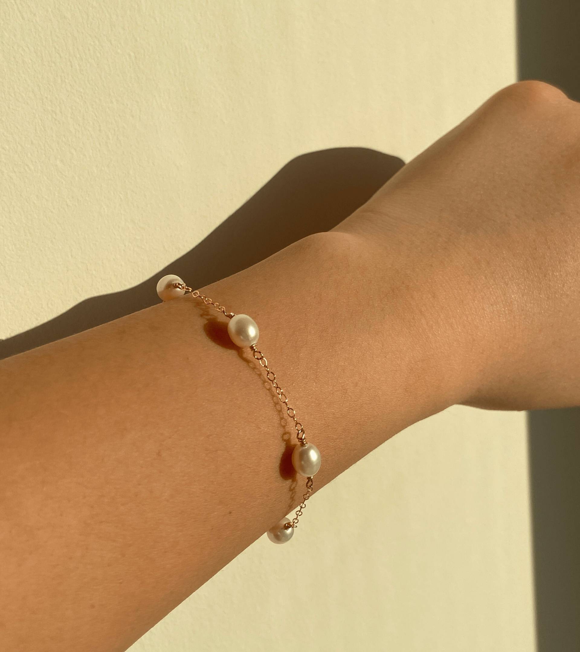 Perlen Armband/Gold Filled Schmuck Kette von PetalsCoJewelry