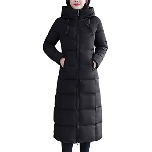 Petalum Damen Winterjacke Lang Winddicht Wintermantel Steppmantel Slim Fit Winter Parka Wasserdicht Daunenjacke von Petalum