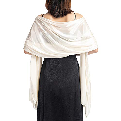 Petalum Elegant Braut Schal Stola Schal für Kleider, Hochzeit Party Retro Umschlagtücher Leicht Weich Schal Wraps von Petalum