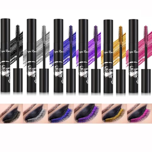 6 Farben Farbige Mascara Wasserdicht Schnell Trockene Wimpern Lang anhaltend Charmant Voluminös Cruelty Free Vegan Eye Makeup 6 Farben Farbige Mascara Wasserdicht Schnell Trockene Wimpern Lang anhaltend Charmant Voluminös Cruelty Free Vegan Eye Makeup von Petansy