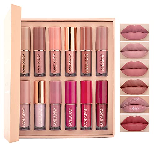 6 Farben Gelee-Lippenstift Herzform Lippenstift-Set Aufpolsterndes Serum Lippenbalsam Ultra Hydrating Smooth Lipgloss für Frauen Make-up (B) von Petansy