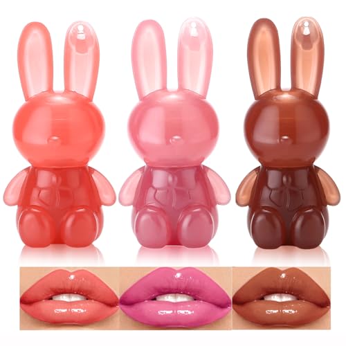 Rabbit Lipstick set,3 Colors Velvet Matte Liquid Lipstick, Cute Rabbit Lip Gloss Lip Stain, Long Lasting Waterproof Non-Stick Cup Key Chain Lip Glaze for Girls Rabbit Lipstick set,3 Colors Velvet Matte Liquid Lipstick, Cute Rabbit Lip Gloss Lip Stain, Long Lasting Waterproof Non-Stick Cup Key Chain Lip Glaze for Girls von Petansy
