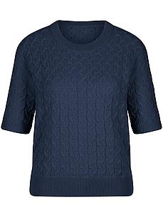 Rundhals-Pullover Peter Hahn Cashmere blau