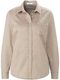 Bluse Hemdkragen Peter Hahn beige von Peter Hahn