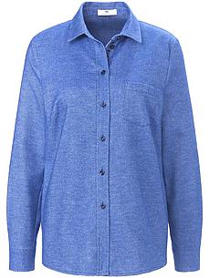 Bluse Hemdkragen Peter Hahn blau von Peter Hahn