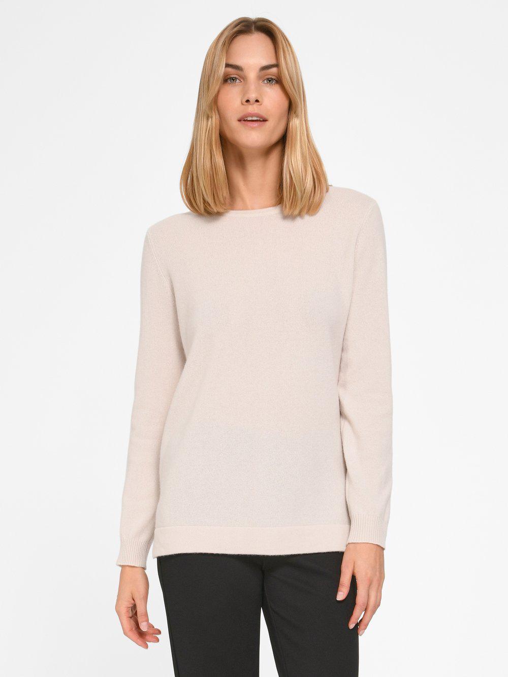 PETER HAHN Strickpullover Damen Cashmere Rundhals, grau von Peter Hahn