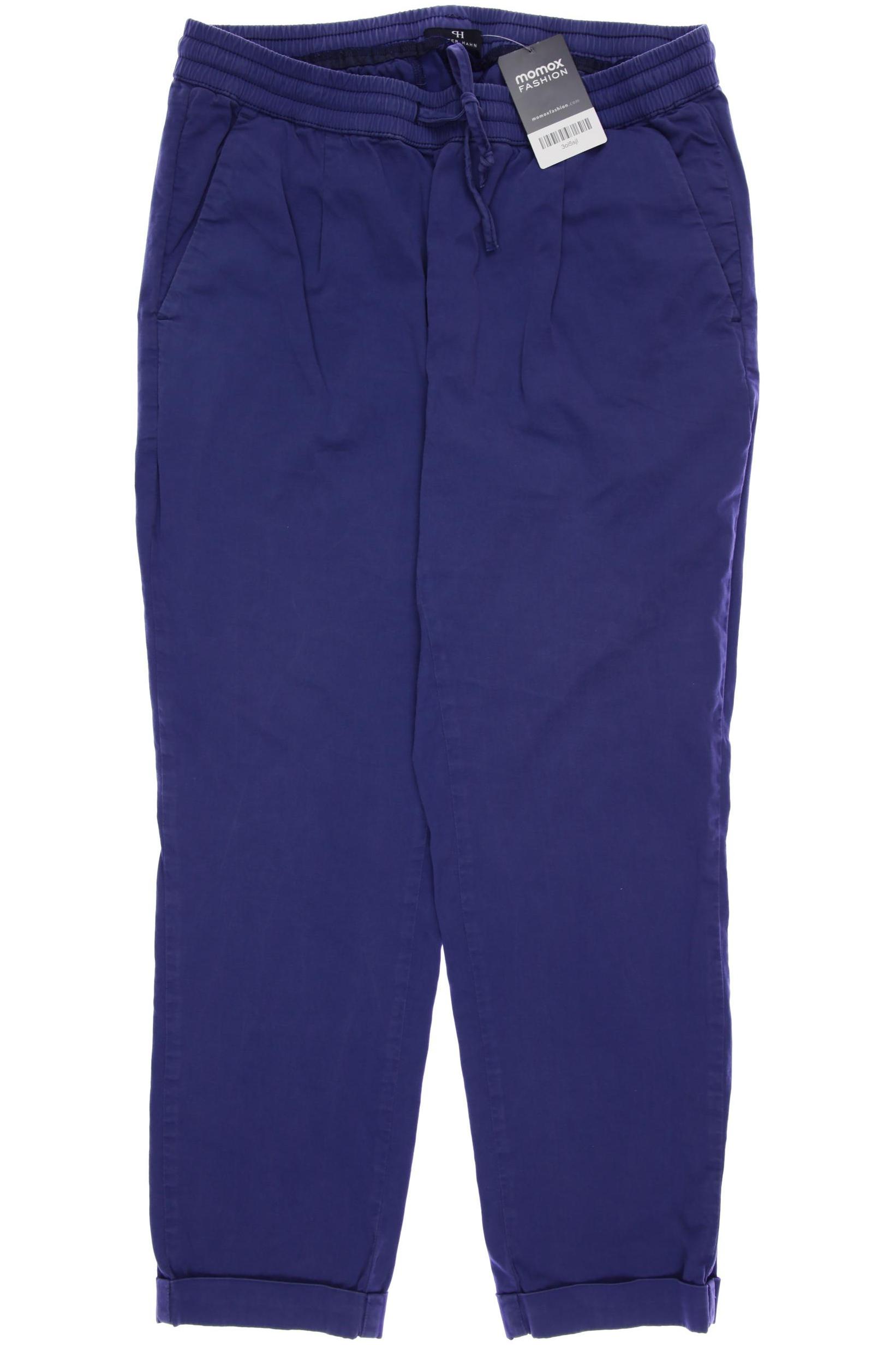 Peter Hahn Damen Stoffhose, blau von Peter Hahn