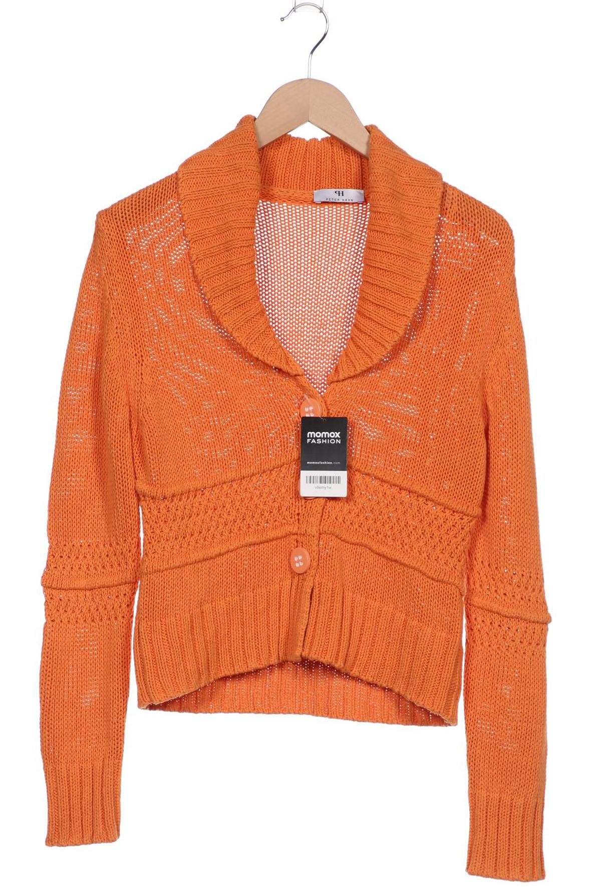 Peter Hahn Damen Strickjacke, orange, Gr. 38 von Peter Hahn