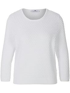 Rundhals-Pullover aus 100% Baumwolle Supima Peter Hahn weiss von Peter Hahn