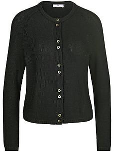 Strickjacke aus 100% Baumwolle Supima Peter Hahn schwarz von Peter Hahn