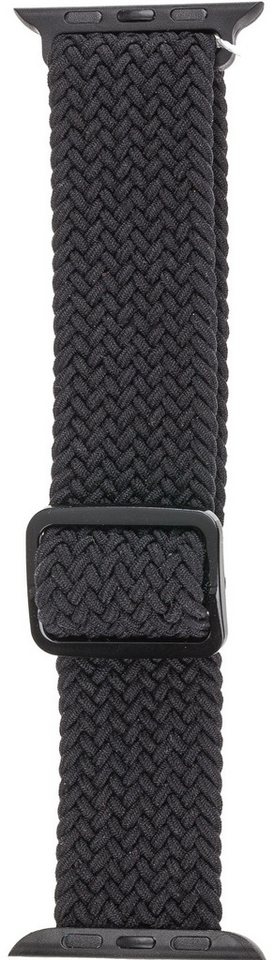 Peter Jäckel Armband 22mm Fabric Black Armband für Wearables Kunststoff Kompatibel mit von Peter Jäckel
