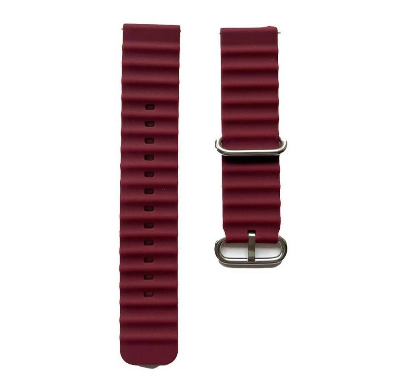 Peter Jäckel Smartwatch-Armband Armband 20mm Sporty Bordeaux Peter Jäckel Smartwatch-Armband Armband 20mm Sporty Bordeaux von Peter Jäckel