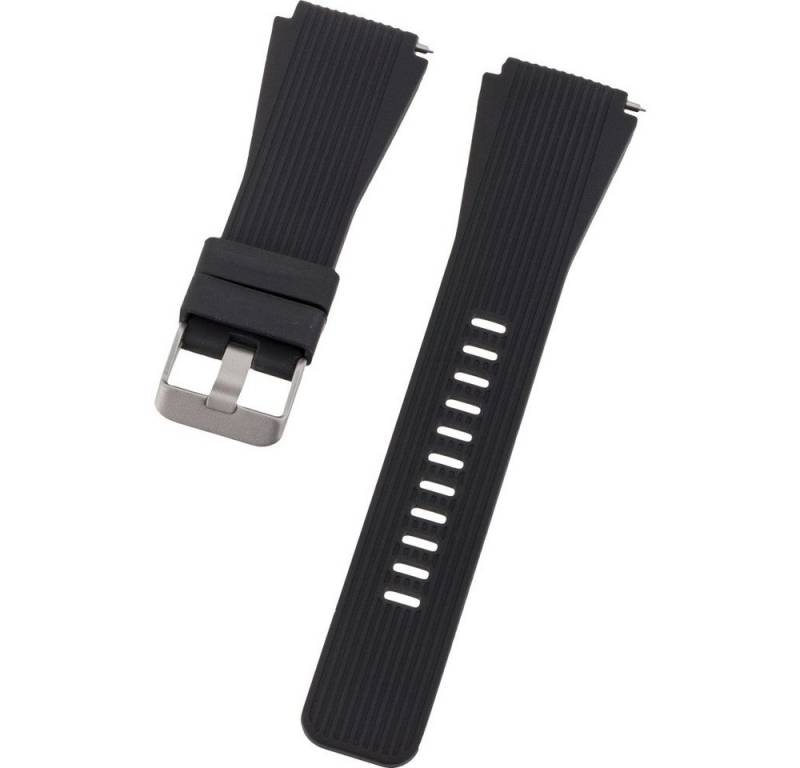 Peter Jäckel Smartwatch-Armband Armband 22mm Single Silicon Black (17646) von Peter Jäckel