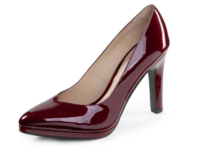 Peter Kaiser, elegante Damen-Pumps, aus Leder, Schuhgröße 4 1/2, Weinrot von Peter Kaiser