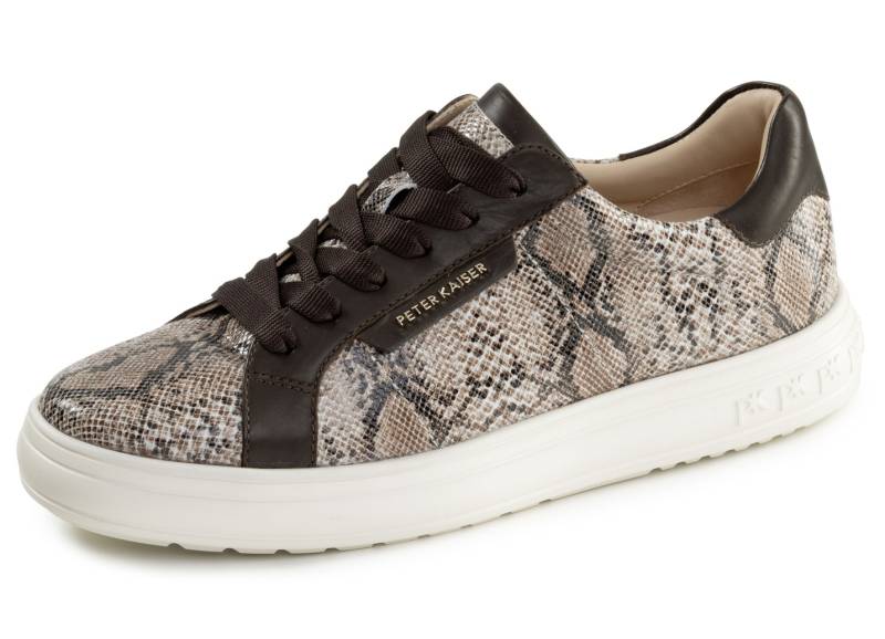 Peter Kaiser, modische Damen-Sneaker, mit herausnehmbarem Fußbett, Schuhgröße 5 1/2, Taupe-Mokka von Peter Kaiser