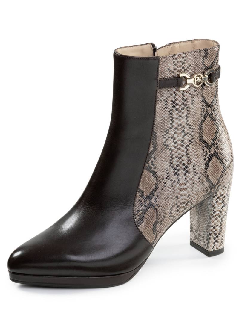 Peter Kaiser, trendige Damen-Stiefeletten, mit Reißverschluss, Schuhgröße 5, Taupe-Mokka von Peter Kaiser