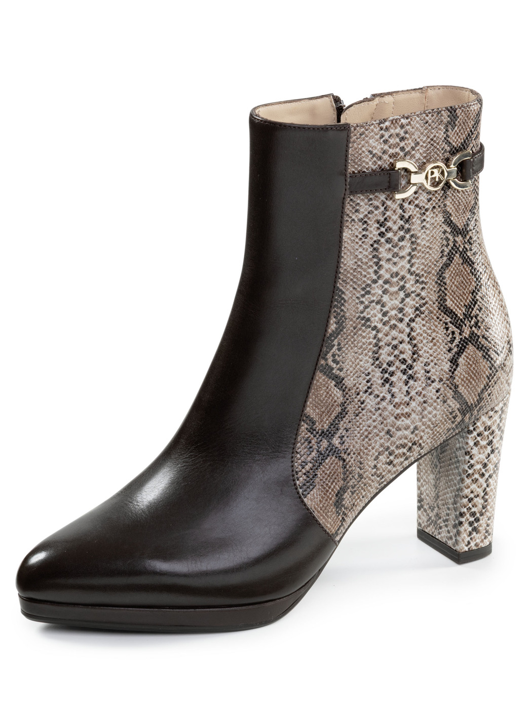 Peter Kaiser, trendige Damen-Stiefeletten, mit Reißverschluss, Schuhgröße 5 1/2, Taupe-Mokka von Peter Kaiser