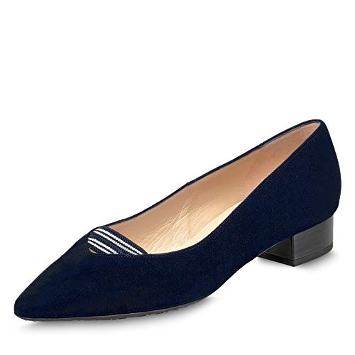 Peter Kaiser Damen Pumps Adine Velour blau Gr. 39 von Peter Kaiser