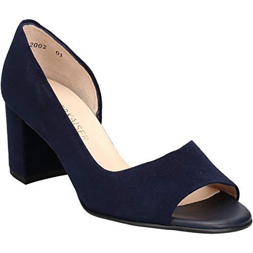 Peter Kaiser Peeptoes & Slingpumps Jasmin-PE, Rauleder, Blau, Damen EU 3/35,5 von Peter Kaiser