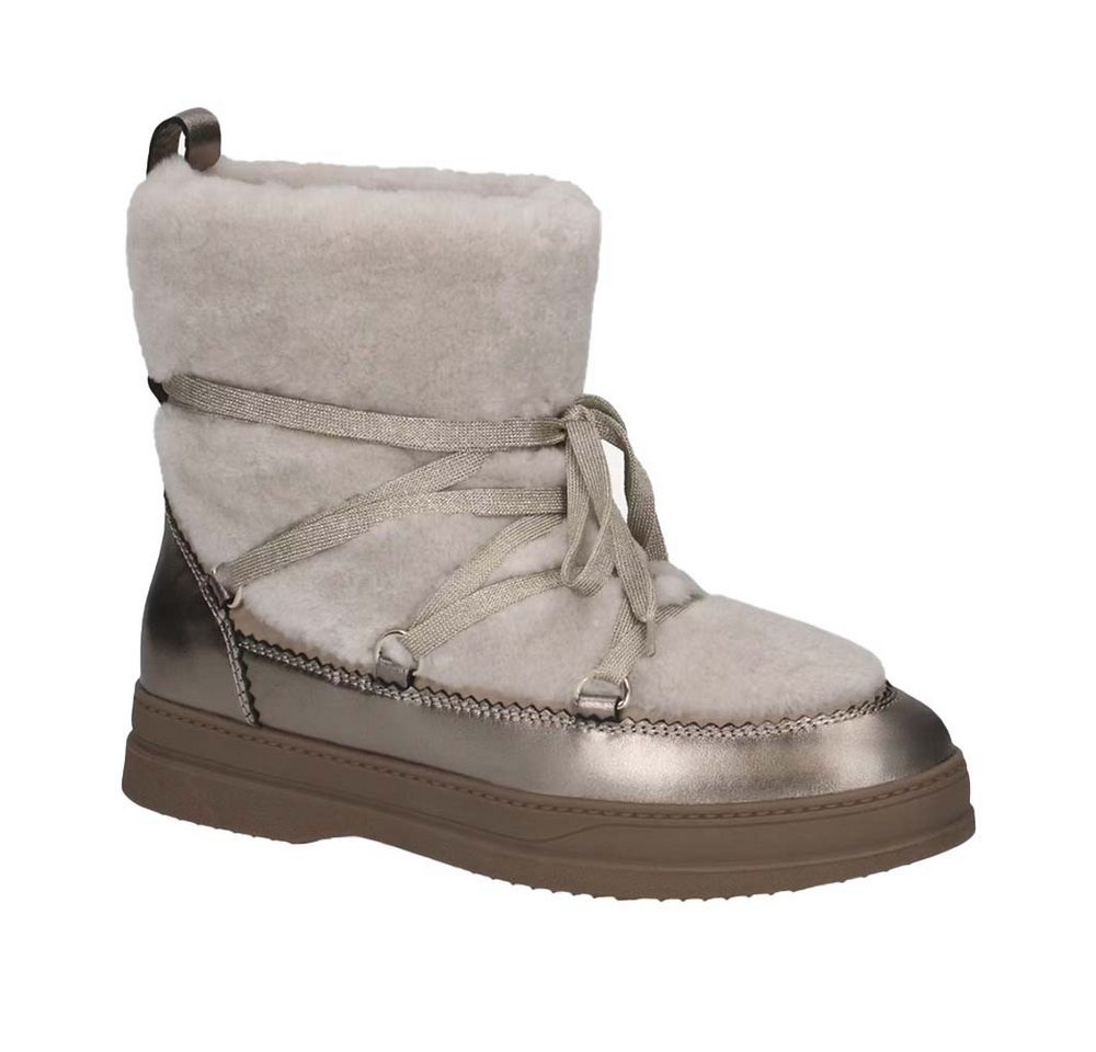 Peter Kaiser Winterstiefelette aus metallisiertem Leder und Wolle Winterboots von Peter Kaiser