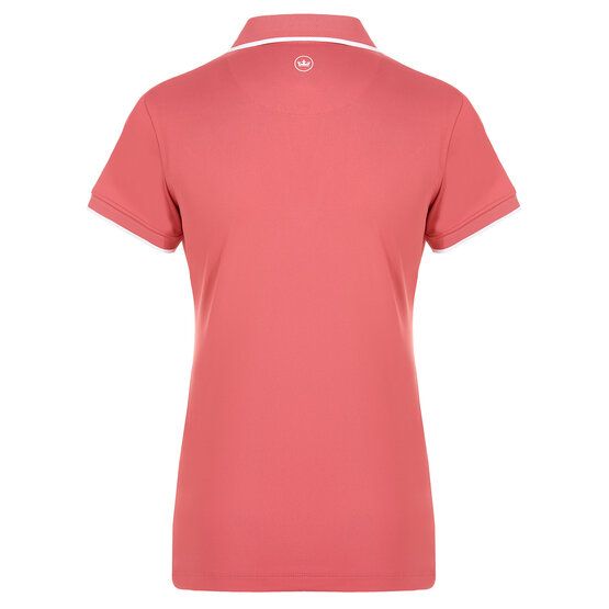 Peter Millar BETTY SHORT SLEEVE DROP V Halbarm Polo rot von Peter Millar