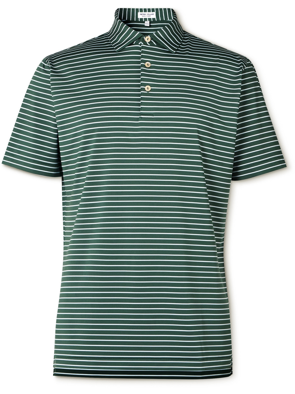 Peter Millar - Drum Striped Tech-Jersey Golf Polo Shirt - Men - Green - XL von Peter Millar