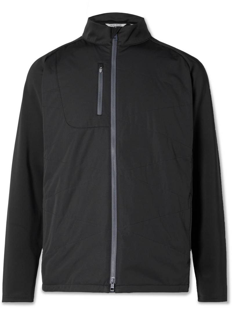 Peter Millar - Endeavor Quilted Shell and Stretch-Jersey Golf Jacket - Men - Black - M von Peter Millar