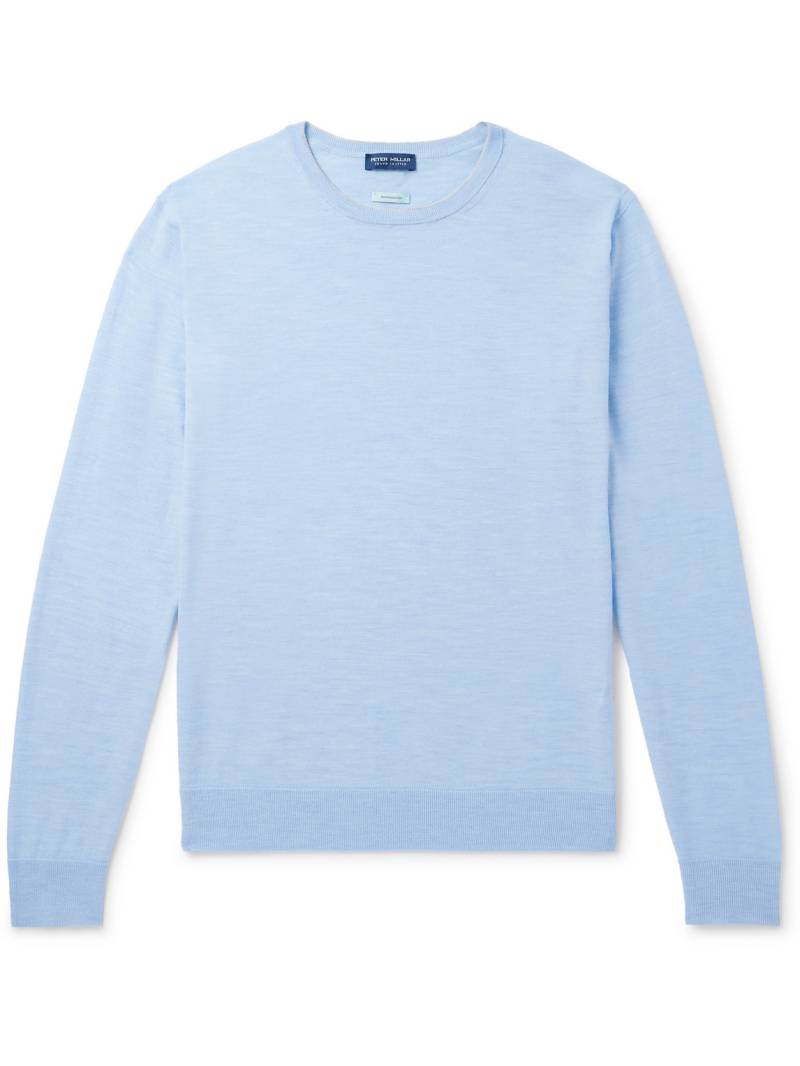 Peter Millar - Excursionist Flex Merino Wool-Blend Sweater - Men - Blue - XL von Peter Millar