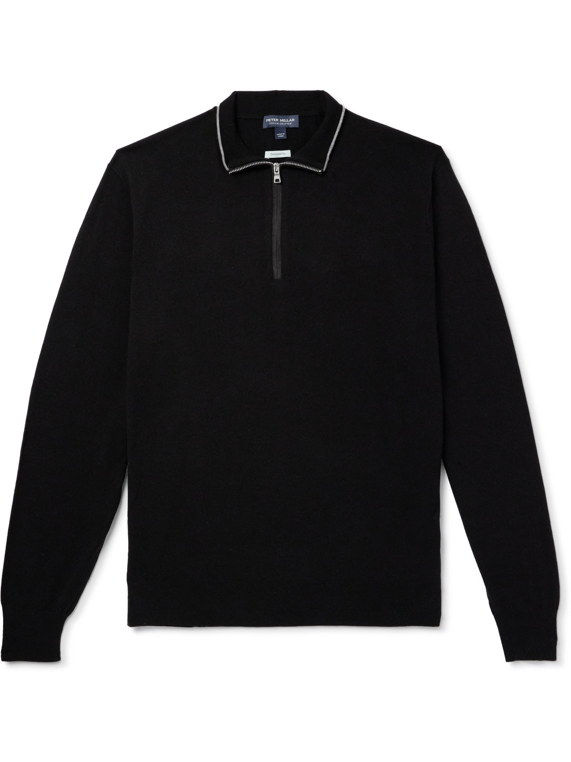 Peter Millar - Excursionist Flex Wool-Blend Half-Zip Sweater - Men - Black - XL von Peter Millar