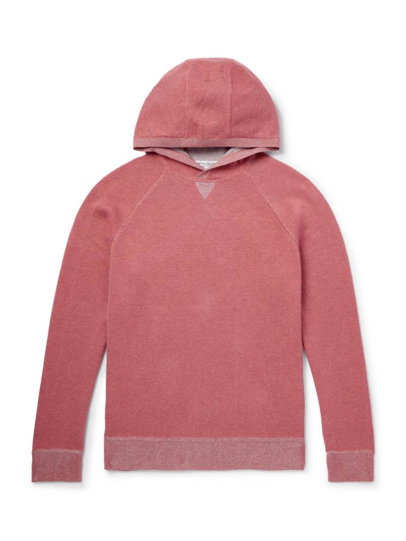 Peter Millar - Hartford Knitted Cotton and Wool-Blend Hoodie - Men - Red - XXL von Peter Millar