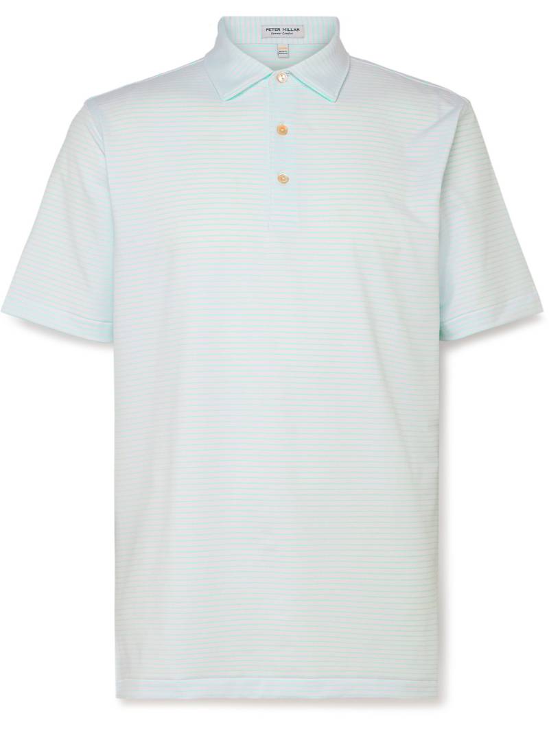 Peter Millar - Hemlock Striped Tech-Jersey Golf Polo Shirt - Men - Blue - XL von Peter Millar