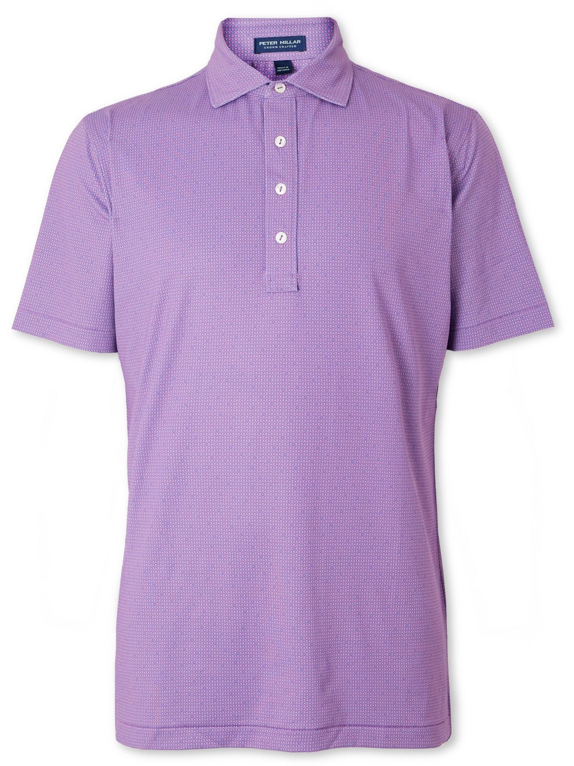 Peter Millar - Signature Printed Stretch-Jersey Golf Polo Shirt - Men - Purple - XXL von Peter Millar
