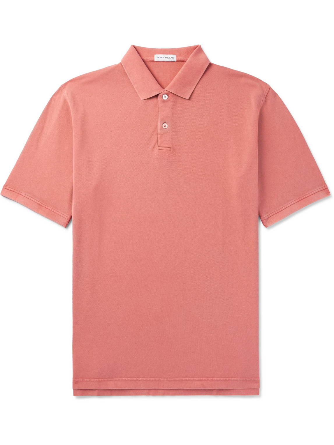 Peter Millar - Sunrise Garment-Dyed Cotton-Piqué Polo Shirt - Men - Red - M von Peter Millar