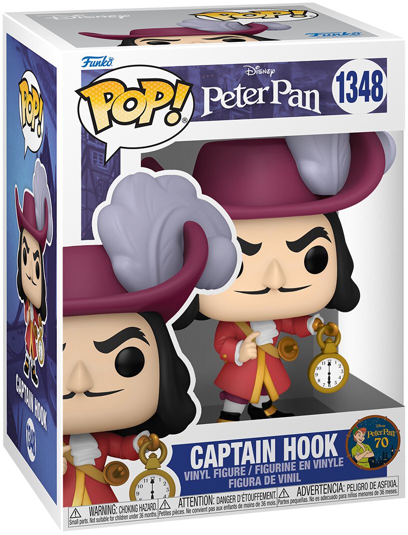 Peter Pan - Captain Hook Vinyl Figur 1348 - Funko Pop! Figur - Funko Shop Deutschland - Lizenzierter Fanartikel von Peter Pan