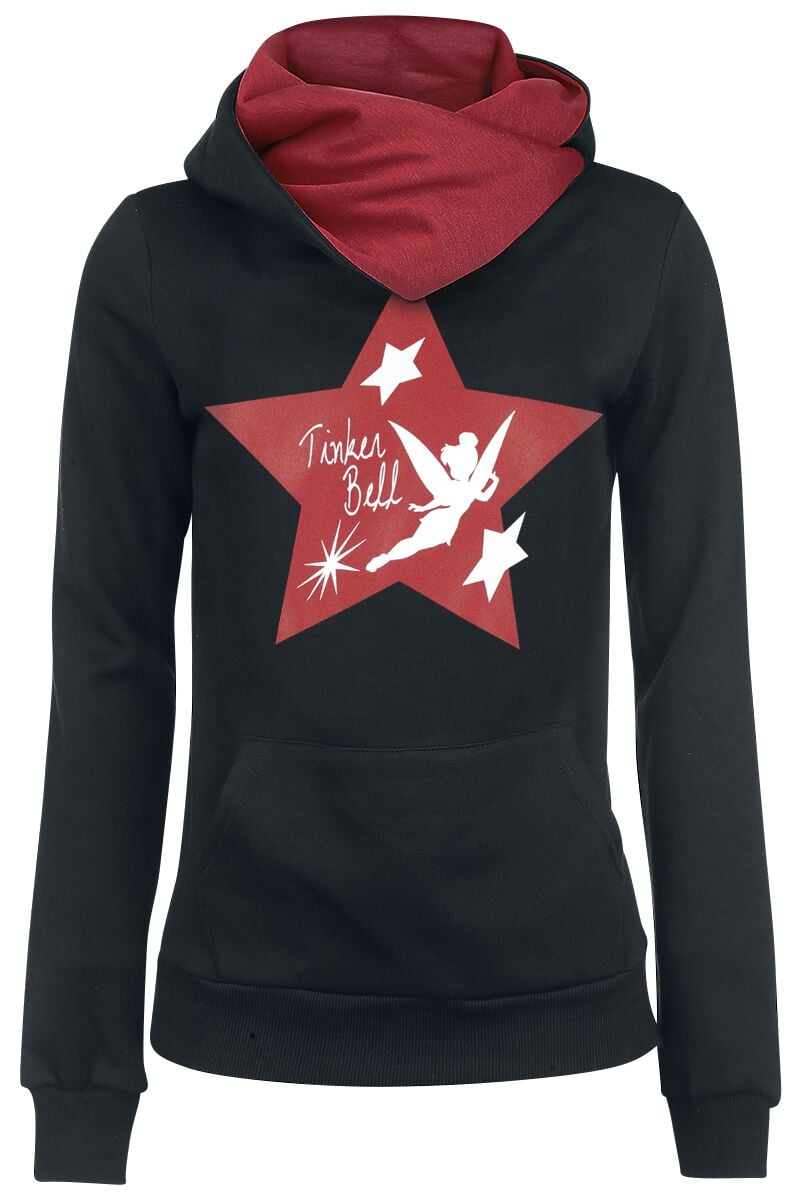 Peter Pan - Disney Kapuzenpullover - Tinker Bell Might Flight - XS bis XL - für Damen - Größe S - schwarz/rot  - EMP exklusives Merchandise! von Peter Pan