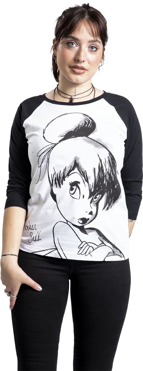 Peter Pan - Disney T-Shirt - Tinker Bell - Sketch - S bis 3XL - für Damen - Größe 3XL - weiß/schwarz  - EMP exklusives Merchandise! von Peter Pan