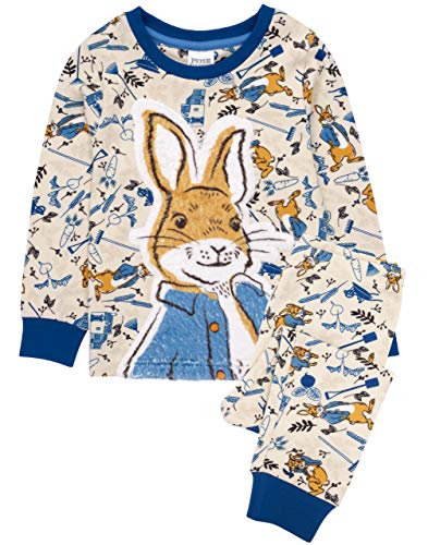 Peter Rabbit Pyjamas Baby Kinder Kostüm Flauschiges T-Shirt & Bottoms PJs 2-3 Jahre von Peter Rabbit