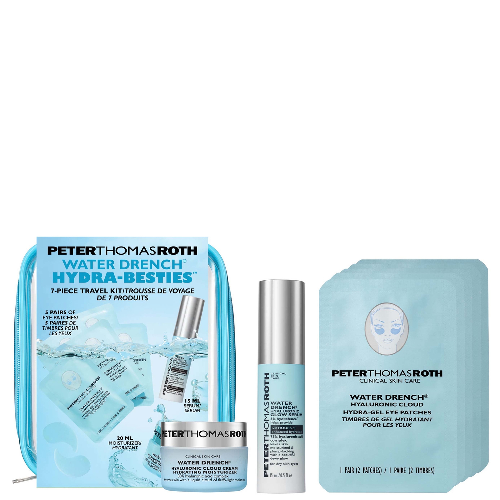 Peter Thomas Roth Water Drench® Hydra-Besties 7-Piece Travel Kit von Peter Thomas Roth