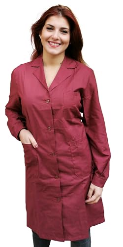 Arbeitshemden für Damen, Langarm, Reinigungsunternehmen, Arbeiter, Haushalt, Kellnerin in den Plänen Colf, bordeaux, X-Large von Peter's abiti da lavoro