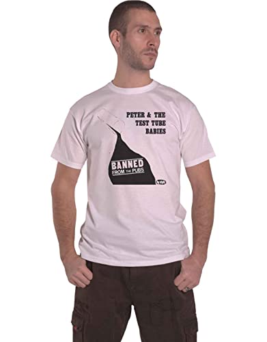 PETER & THE TEST TUBE BABIES Banned from The Pubs (White) T-Shirt XXL von Peter & The Test Tube Babies