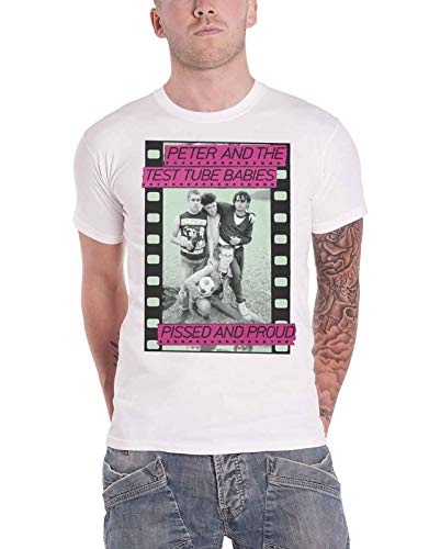 Peter & The Test Tube Babies T-Shirt d and Proud Neu Offiziell Herren Größe M von Peter & The Test Tube Babies
