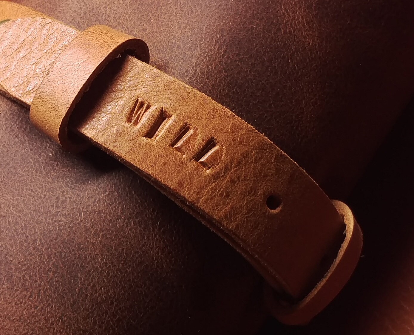 Personalisierung Handgestempelt Auf Lederband Personalisierung Handgestempelt Auf Lederband von PetersHandmades