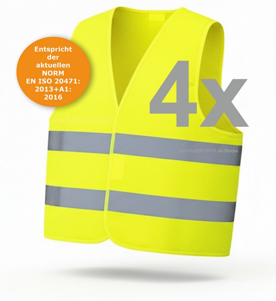 Petex Warnweste Vier Pannenwesten AKTUELLE ISO NORM Sicherheitsweste 4x Unfallwesten Petex Warnweste Vier Pannenwesten AKTUELLE ISO NORM Sicherheitsweste 4x Unfallwesten von Petex