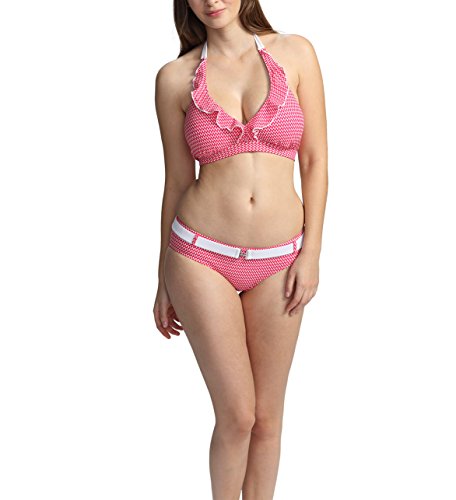 Petit Amour Damen Bikini CHARLENE Bikiniset Softcups PA-NSW-0208A+B Mehrfarbig Oberteil 36/38 (Cup C/Cup D) - Unterteil 36/38 von Petit Amour