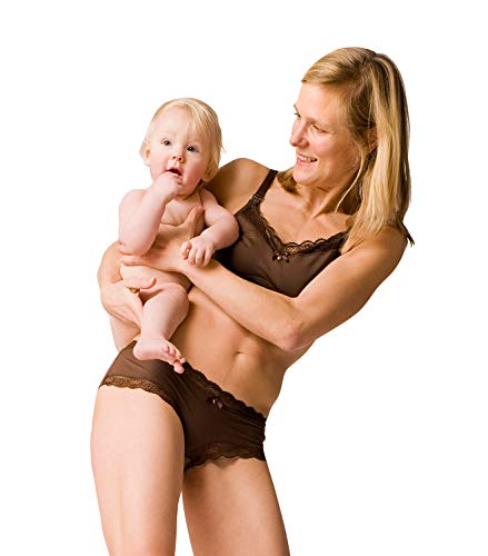 Petit Amour Damen Stillwäsche Set Ella 1x Still Soft BH nahtlos 2X Ellie Umstands- Slip Farbe: braun Größe: L (Cup B/C/D) von Petit Amour