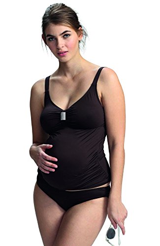 Petit Amour Damen Umstandstankini Amanda Tankiniset Größe von S bis XL PA-SW-0235 Braun 38/40 (Cup B/Cup C) von Petit Amour