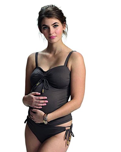 Petit Amour Umstands-Tankini ️ Schwangerschafts-Bikini Cameron Bademode Set Oberteil Unterteil, Burned Umber Cup F bis G, Gr.- XL ️/Herstellergröße-XL ++ von Petit Amour