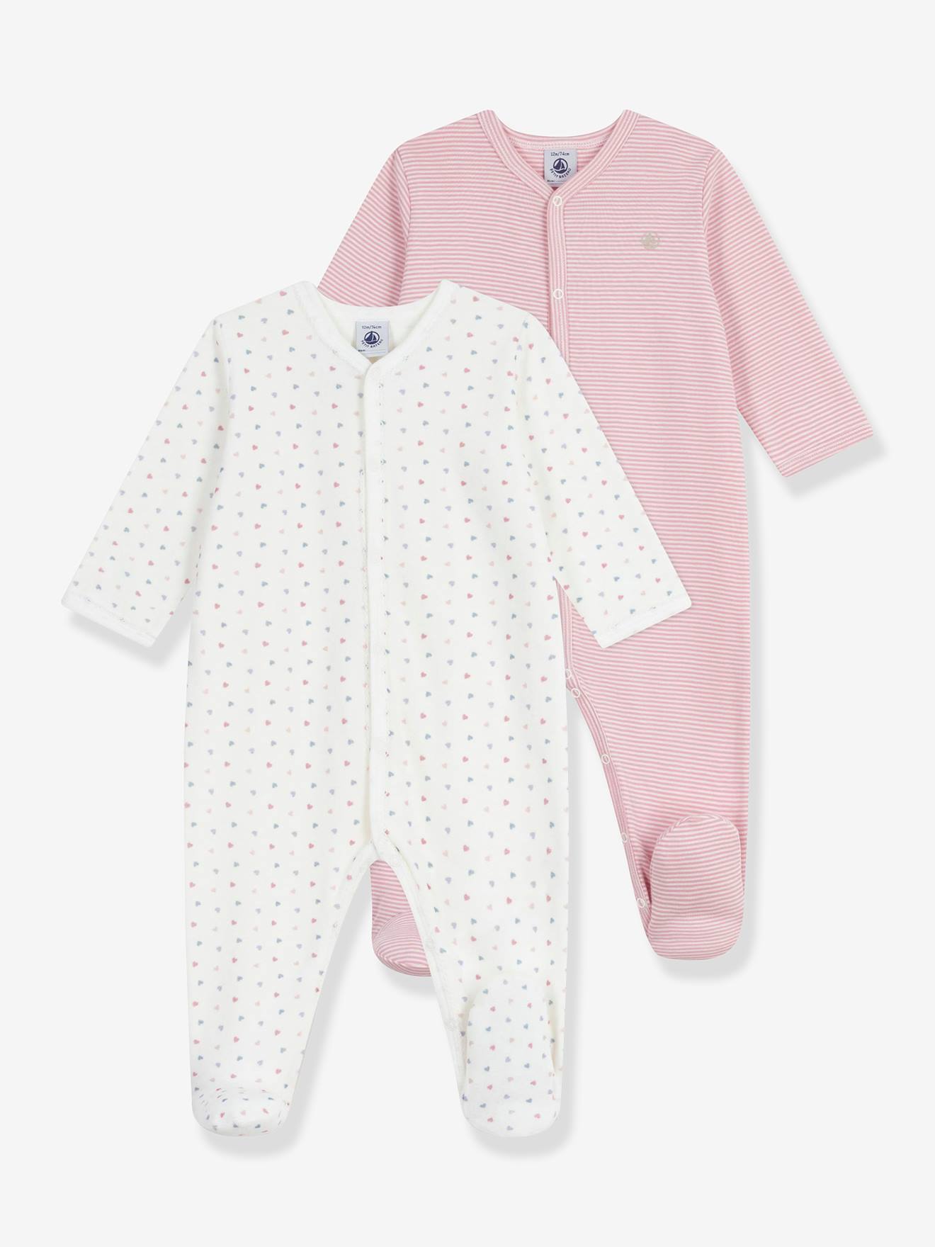 2er-Pack Baby Schlafanzüge aus Baumwolle PETIT BATEAU von Petit Bateau